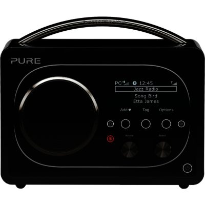 Pure Evoke F4 Black - Portable Internet Radio with Bluetooth WiFi DAB/FM Tuner and Multiroom Compatibility Pure Evoke F4 Black - Portable Internet Radio with Bluetooth WiFi DAB/FM Tuner and Multiroom Compatibility